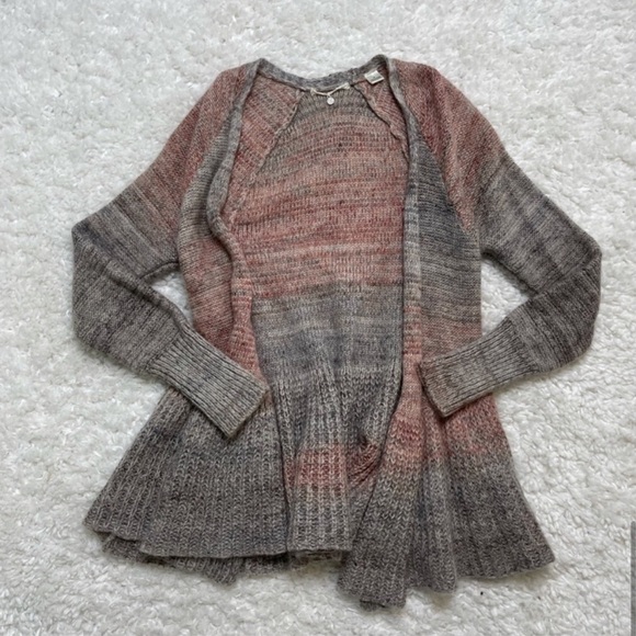Anthropologie Cody Peplum Knit Open Cardigan - Picture 3 of 6